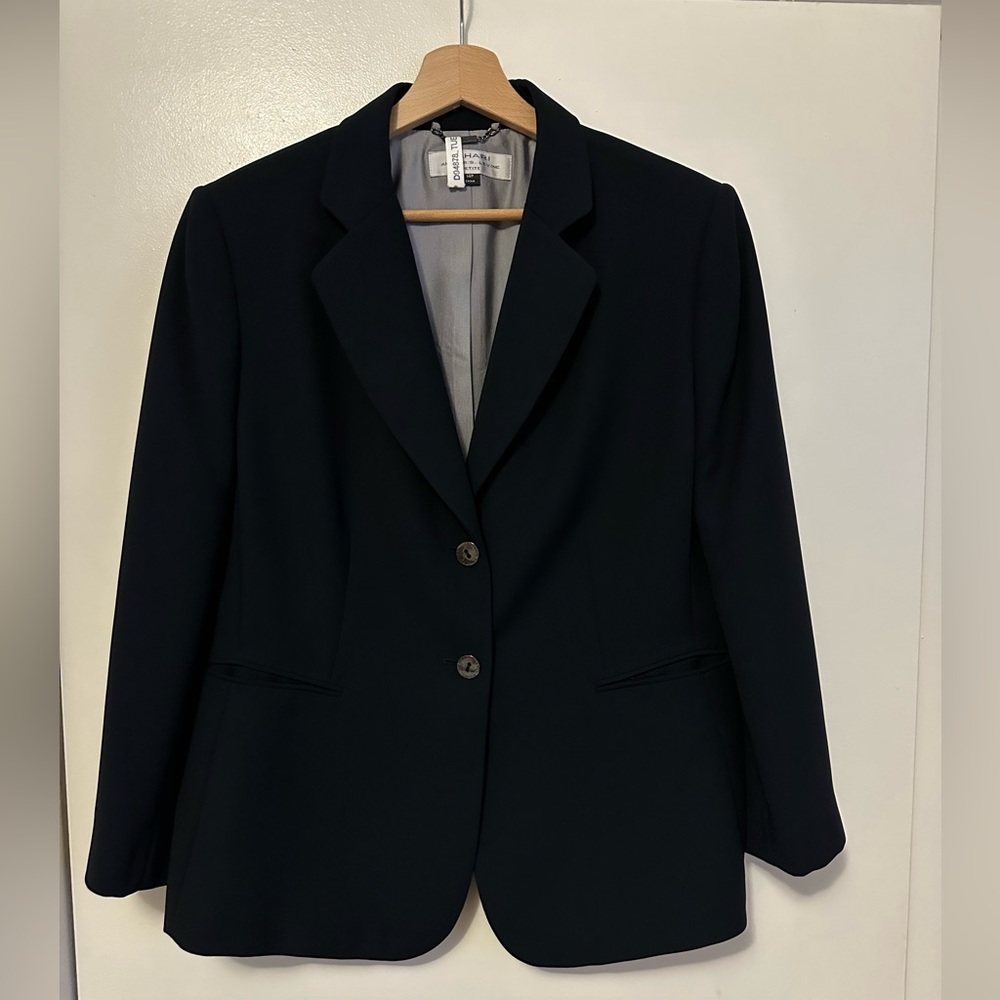Tahari black formal blazer 14p suit jacket Womens